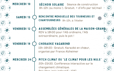 Programme Maison Grand du mois de Juin 